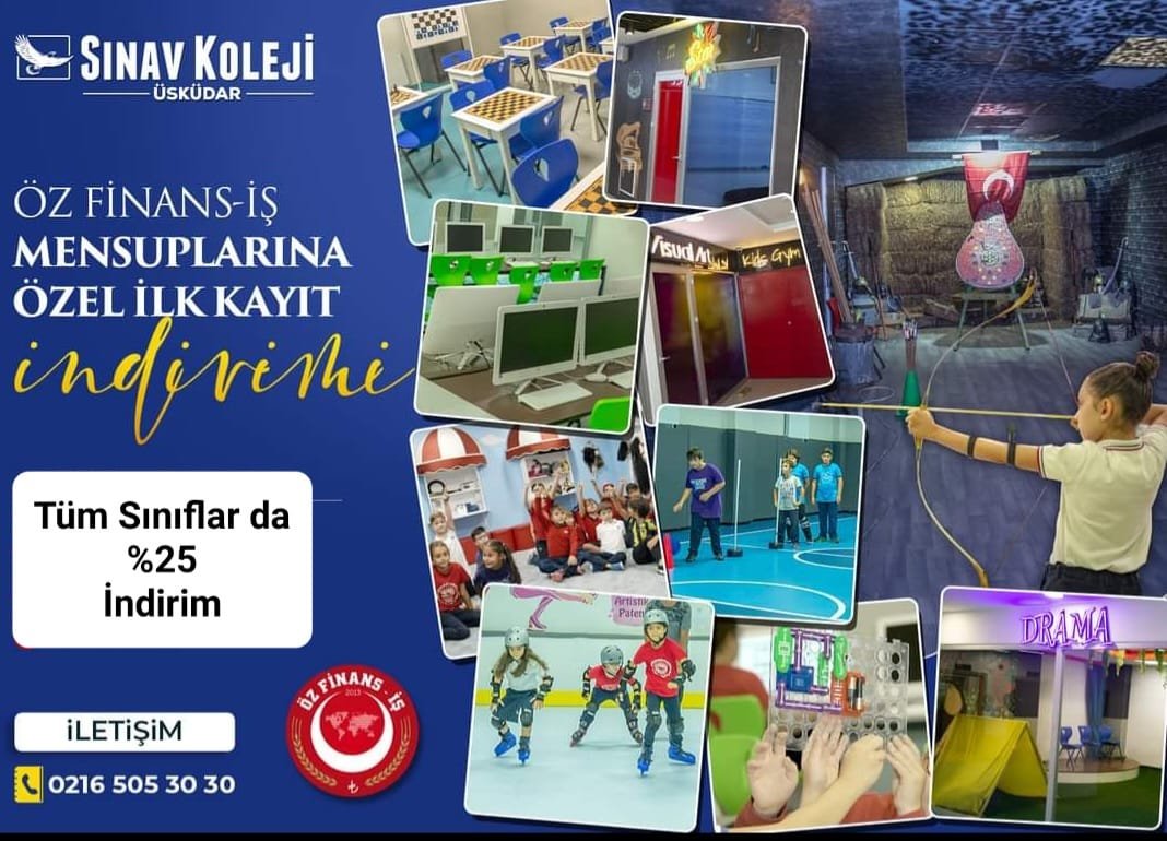 ÜSKÜDAR SINAV KOLEJİNDEN YÜZDE 25 İNDİRİM