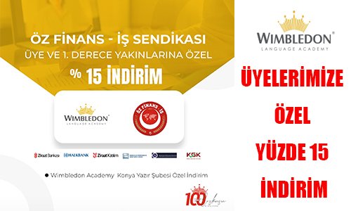 WİMBLEDON DİL AKADEMİSİNDEN ÜYELERİMİZE YÜZDE 15 İNDİRİM