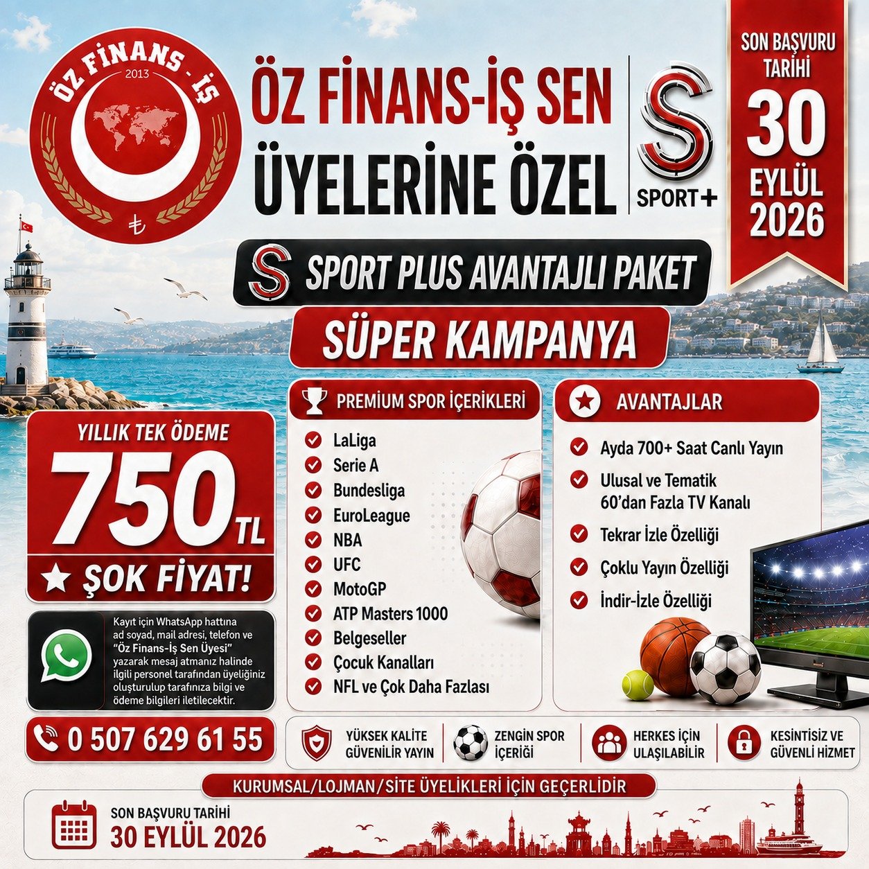 SSPORT'TAN ÜYELERİMİZE ÖZEL İNDİRİM