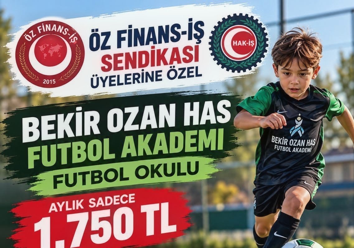 ÜYELERİMİZE BEKİR OZAN HAS FUTBOL OKULU’NDA ÖZEL İNDİRİM!