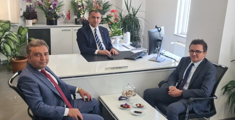 EVREN VE AYYILDIZ, HALKBANK KIRKLARELİ ŞUBE MÜDÜRÜ MENÜS'E 'HAYIRLI OLSUN' ZİYARETİ YAPTI