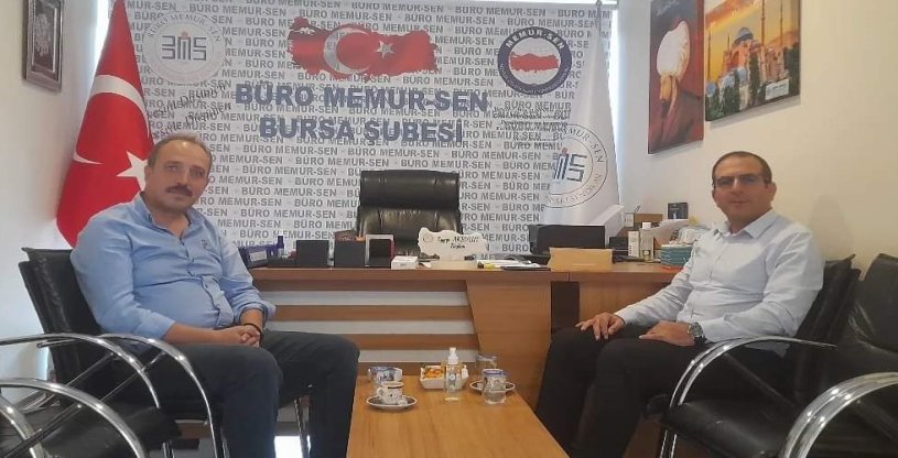 KOP, BÜRO MEMURSEN ŞUBE BAŞKANI AKBULUT'U ZİYARET ETTİ