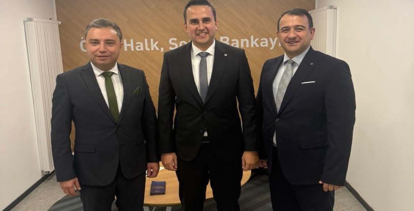 EVREN, HALKBANK SARAY ŞUBESİNE HAYIRLI OLSUN ZİYARETİ YAPTI