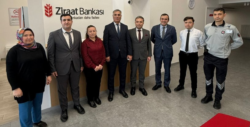 EVREN, ZİRAAT BANKASI İSTOÇ VE ISPARTAKULE ŞUBELERİNİ ZİYARET ETTİ