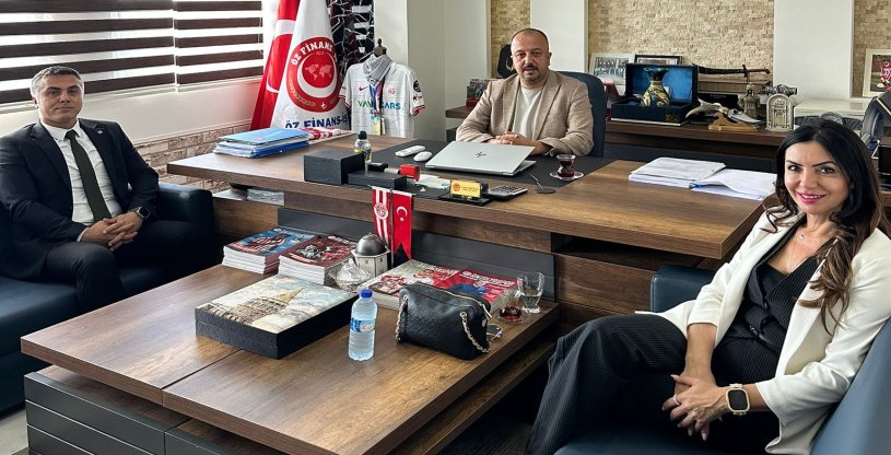 HALKBANK KONYAALTI ŞUBE MÜDİRESİ ERGÜN, HAYIRLI OLSUN ZİYARETİNDE BULUNDU