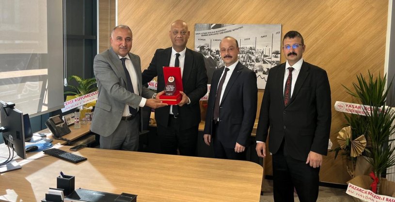 PEKTAŞ, HALKBANK PAZARCIK ŞUBESİNE 'HAYIRLI OLSUN' ZİYARETİNDE BULUNDU