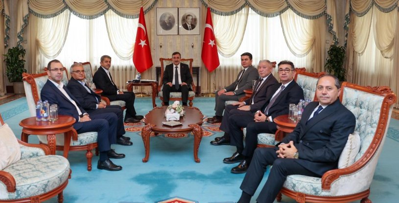 CUMHURBAŞKANI YARDIMCISI SAYIN YILMAZ, GENEL BAŞKANIMIZ SAYIN EROĞLU'NU KABUL ETTİ