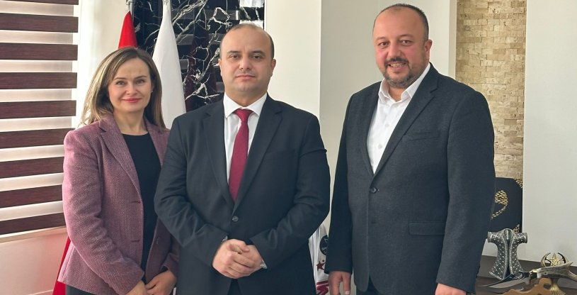 AKÜLKÜ'YÜ, HALKBANK KALKAN ŞUBE MÜDÜRÜ SOYLU  ZİYARET ETTİ