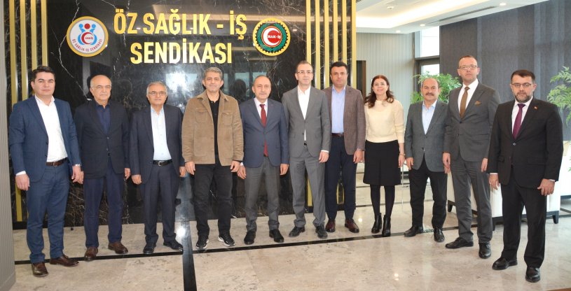 GENEL BAŞKANIMIZ EROĞLU, ÖZ SAĞLIK İŞ SENDİKASI GENEL BAŞKANI SERT'İ ZİYARET ETTİ