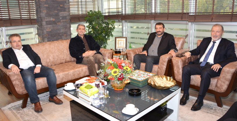 GENEL BAŞKANIMIZ EROĞLU, KARDEŞ SENDİKALARIMIZIN GENEL BAŞKANLARI AYDINER, BALLI VE YILMAZ'I MİSAFİR ETTİ