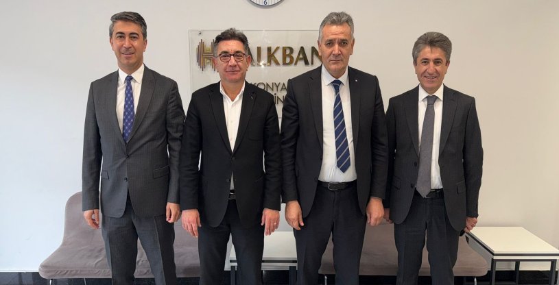 YİĞİT, HALKBANK KONYA BÖLGE BAŞKANI GÖKÇE'Yİ ZİYARET ETTİ