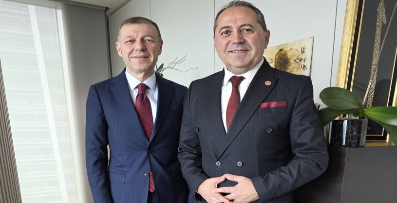 GÜVEN, HALKBANK GENEL MÜDÜR YARDIMCISI DEMİRKIRAN VE DAİRE BAŞKANLIKLARINI ZİYARET ETTİ