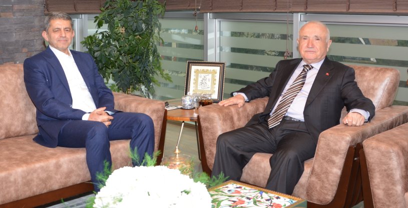 CUMHURBAŞKANLIĞI YİK ÜYESİ ÇİÇEK, GENEL BAŞKANIMIZ EROĞLU'NU ZİYARET ETTİ