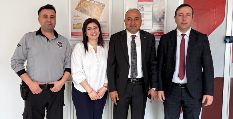 PEKTAŞ, ZİRAAT VE HALK BANKASI HEKİMHAN VE KANGAL ŞUBELERİNİ ZİYARET ETTİ