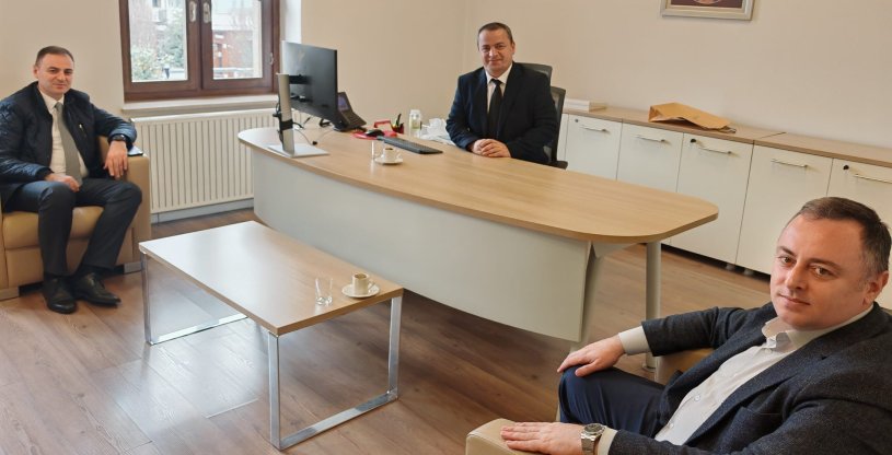 ÖZAĞCI, ZİRAAT BANKASI TRABZON ŞUBE MÜDÜRÜ AYGÜN'Ü ZİYARET ETTİ