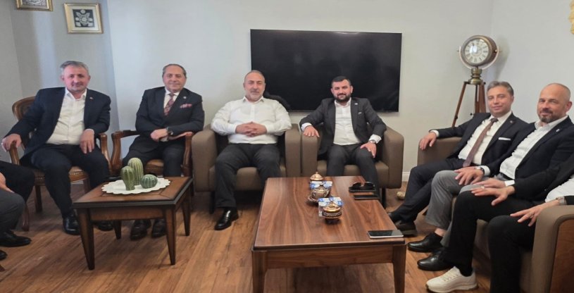 EVREN İLE GÜVEN, ÖZ PETROL İŞ SENDİKASI GENEL BAŞKANI ÖRGEL'İ ZİYARET ETTİ