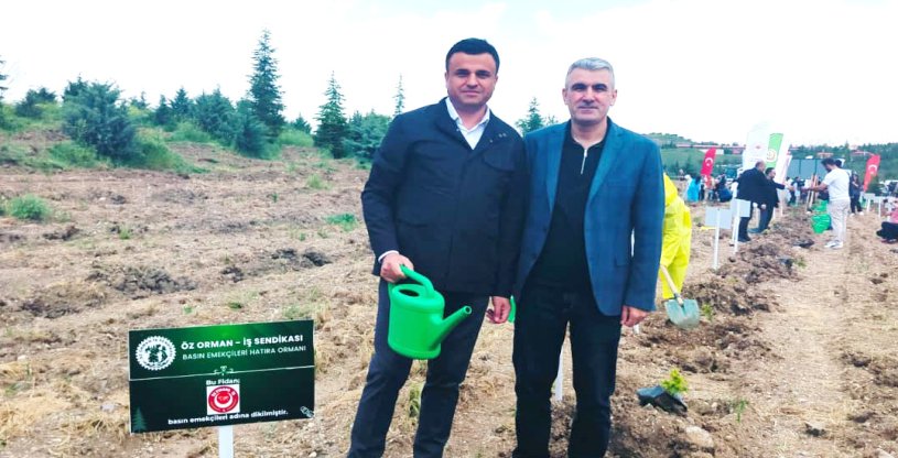 SENDİKAMIZ ADINA HATIRA ORMANINA FİDAN DİKİLDİ