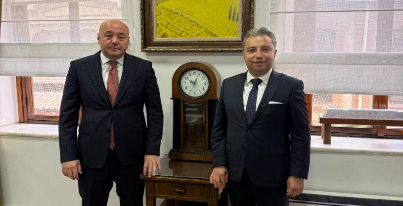 EVREN, ZİRAAT BANKASI KARAKÖY BÖLGE BAŞKANI ŞAHİN'İ ZİYARET ETTİ 
