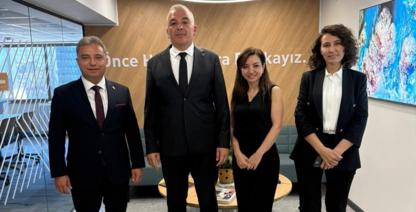 EVREN, HALKBANK İSTANBUL 1. BÖLGE KOORDİNATÖRÜ ÖPÇİN'İ ZİYARET ETTİ