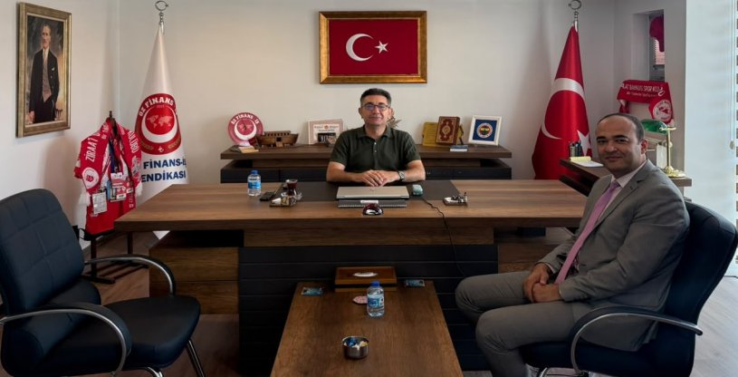 YİĞİT, ZİRAAT BANKASI TİRAN ŞUBE MÜDÜRÜ BABALIOĞULLU İLE BİRARAYA GELDİ 