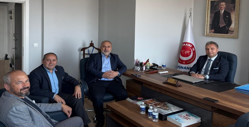 EVREN, ÖZ PETROL İŞ SENDİKASI GENEL BAŞKANI ÖRGEL'İ MİSAFİR ETTİ