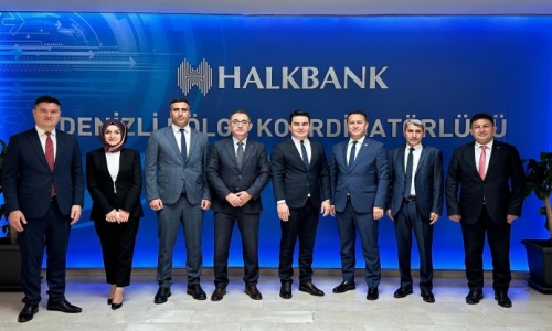 HALKBANK DENİZLİ BÖLGE KOORDİNATÖRÜ KAYACAN VE ZİRAAT BANKASI BÖLGE BAŞKANI BOĞA ZİYARET EDİLDİ