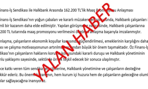 GENEL BAŞKANIMIZ SAYIN EROĞLU'NDAN YALAN HABER AÇIKLAMASI