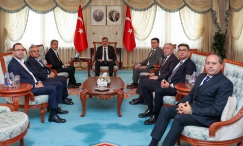 CUMHURBAŞKANI YARDIMCISI SAYIN YILMAZ, GENEL BAŞKANIMIZ SAYIN EROĞLU'NU KABUL ETTİ