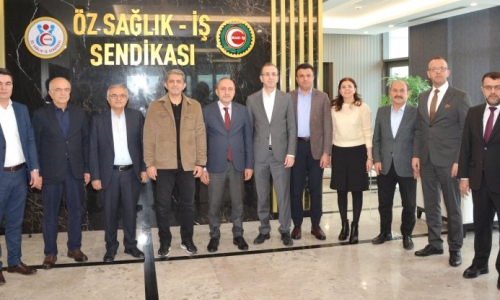 GENEL BAŞKANIMIZ EROĞLU, ÖZ SAĞLIK İŞ SENDİKASI GENEL BAŞKANI SERT'İ ZİYARET ETTİ