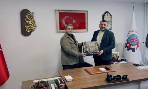 GENEL BAŞKANIMIZ EROĞLU, OLEYİS GENEL BAŞKANI KESKİN'İ ZİYARET ETTİ