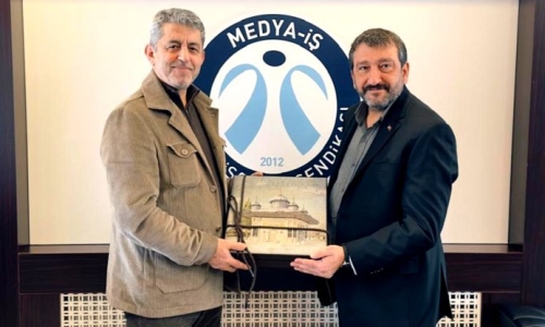 GENEL BAŞKANIMIZ EROĞLU, MEDYA İŞ GENEL BAŞKANI BALLI'YI ZİYARET ETTİ
