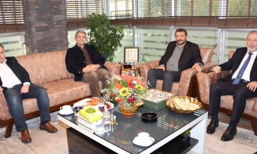 GENEL BAŞKANIMIZ EROĞLU, KARDEŞ SENDİKALARIMIZIN GENEL BAŞKANLARI AYDINER, BALLI VE YILMAZ'I MİSAFİR ETTİ