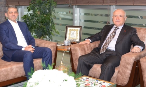 CUMHURBAŞKANLIĞI YİK ÜYESİ ÇİÇEK, GENEL BAŞKANIMIZ EROĞLU'NU ZİYARET ETTİ