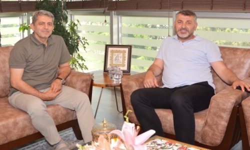 OLEYİS SENDİKASI GENEL BAŞKANI KESKİN, GENEL BAŞKANIMIZ EROĞLU'NA NEZAKET VE GEÇMİŞ OLSUN ZİYARETİNDE BULUNDU
