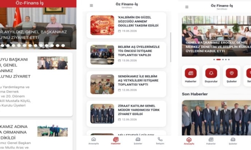 SENDİKAMIZ MOBİL UYGULAMASI YENİLENDİ